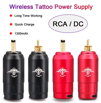 Pin hình xăm Tuổi thọ cao 1300 MAh Giao diện RCA/DC di động